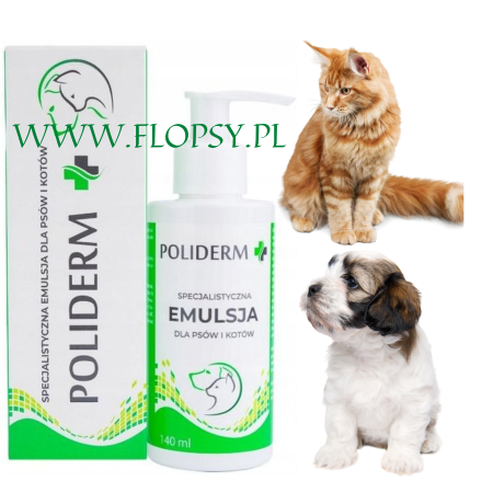POLIDERM EMULSJA NA SKÓRĘ  BUTELKA - 140 ML